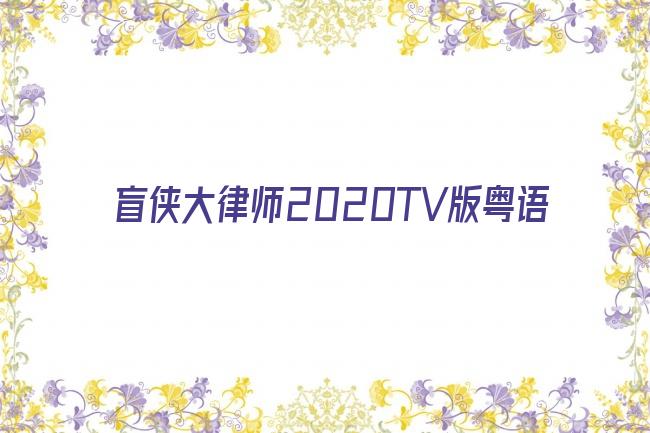 盲侠大律师2020TV版粤语剧照